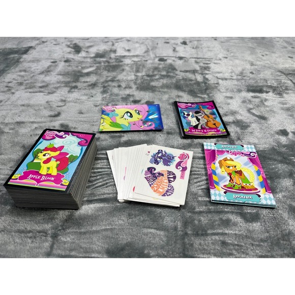 My Little Pony Cards Trading Cards CGG CCG Holo Stickers Set Lot Of 105 - Picture 2 of 13